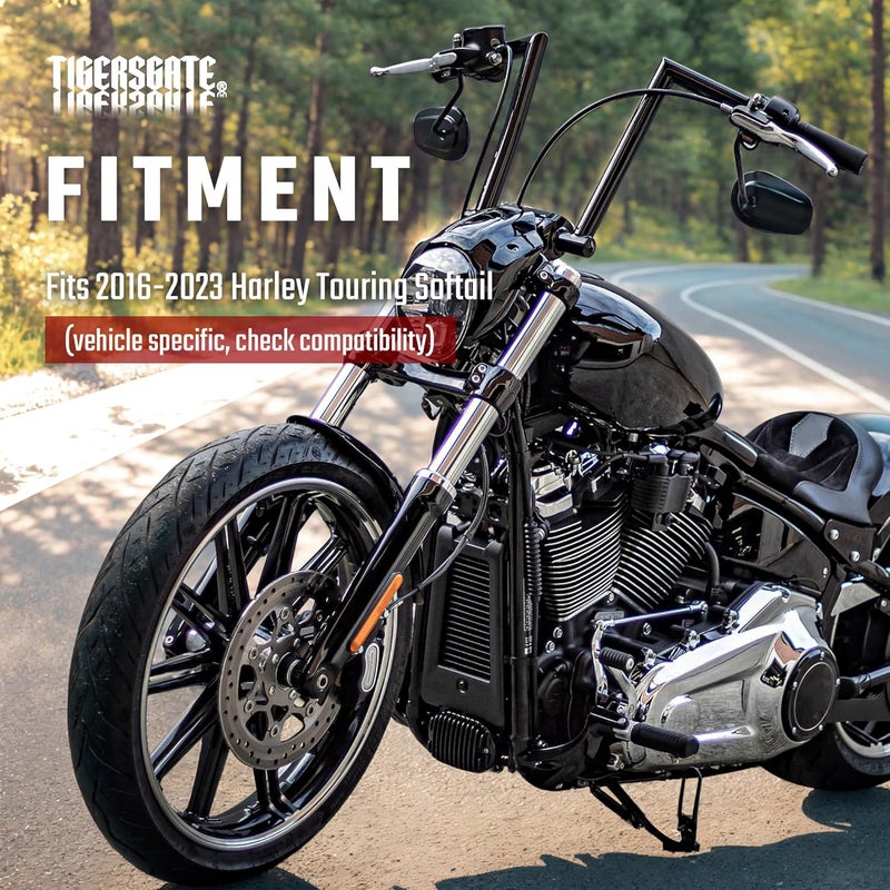 TIGERSGATE 6 INCH Throttle-by-Wire Wire Extension Harness for 2016-2023 Harley Touring Softail Ape Hangers. (Extending Stock Short Wires) - Image 2